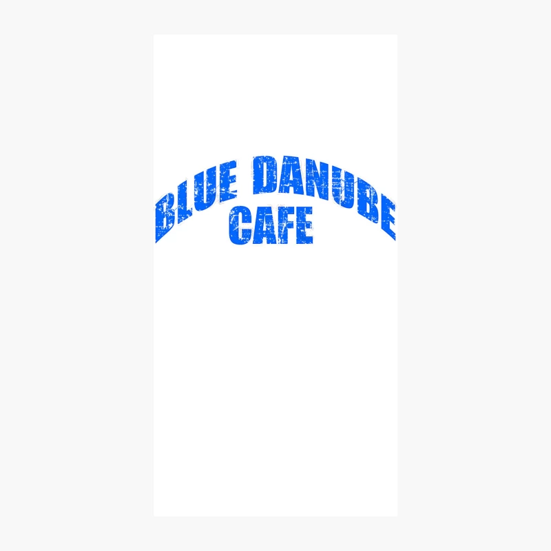 Blue Danube Cafe from Night Gallery iPhone Case