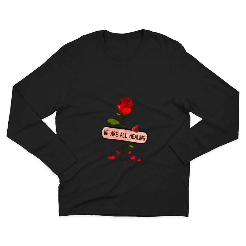 Rose und Heilung: Metapher der Erneuerung Herren Langarm T-Shirt