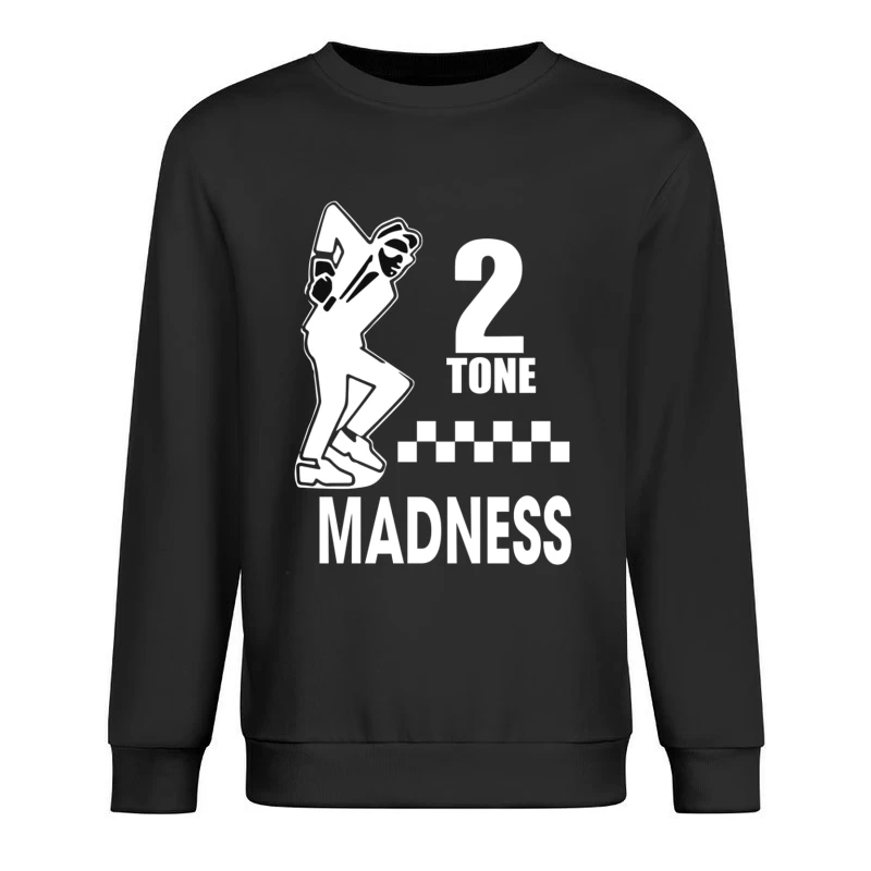 2 Tone Madness Band Logo with Dancing Mascot Male Pullover Sweatshirt