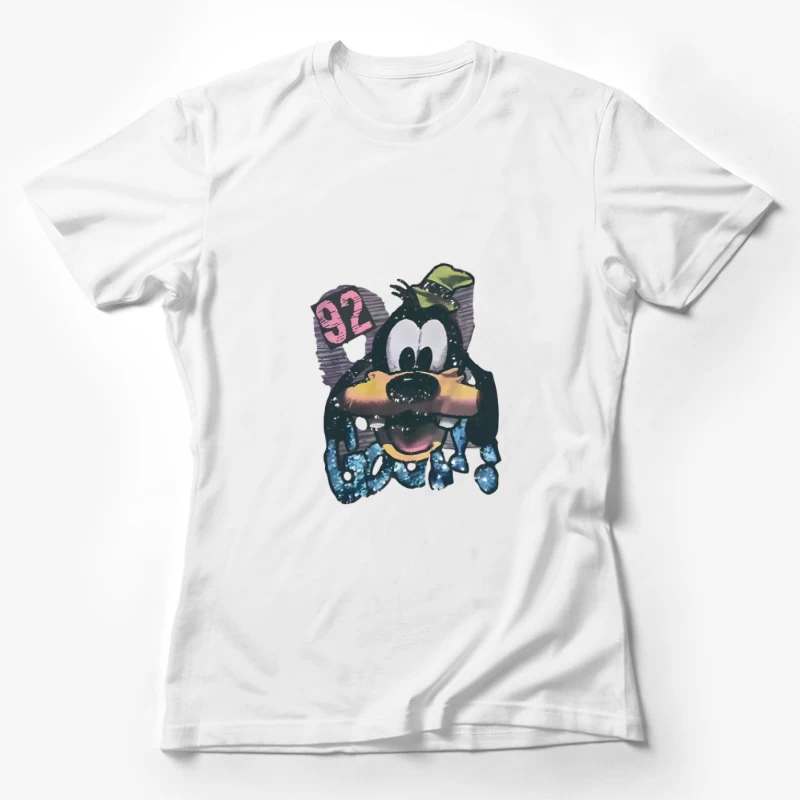Design di cartoni animati divertente con Pippo Maglietta Donna