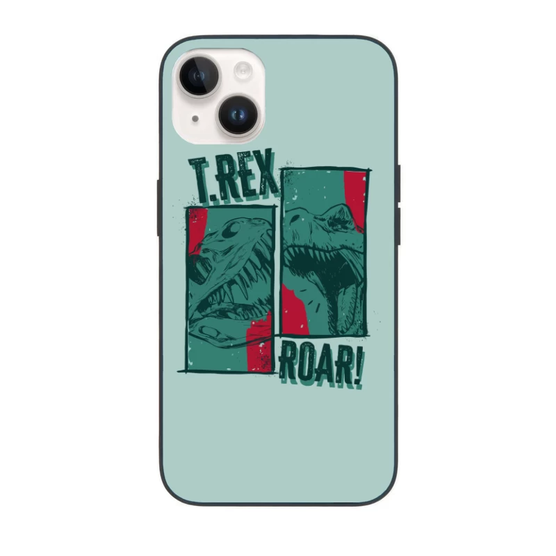 T-Rex Roar! Vintage Comic Design iPhone Case