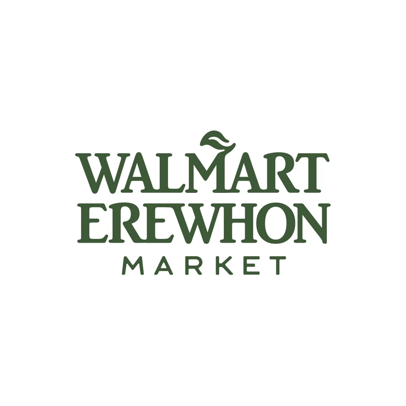 Walmart-Erewhon Market Logo Parody in Green Throw Pillow