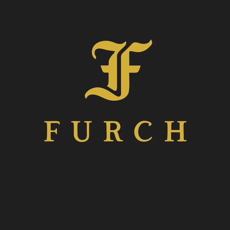 Furch Gold Logo - Luxury Minimalist Typography Design Male Tank Top