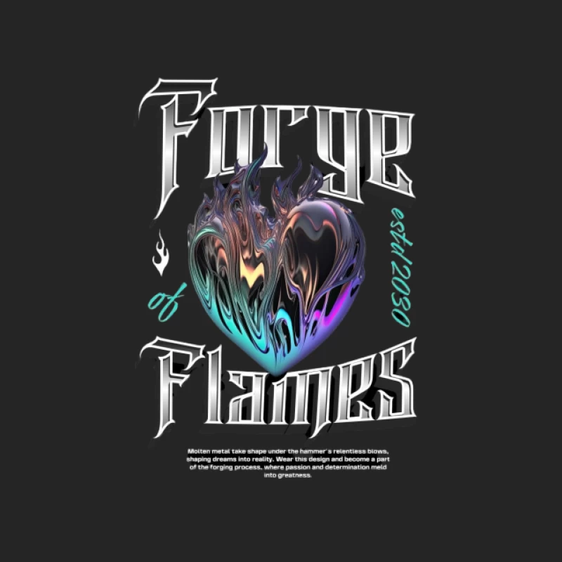 Design Cœur de Flammes Femme Sweat-shirt à enfiler