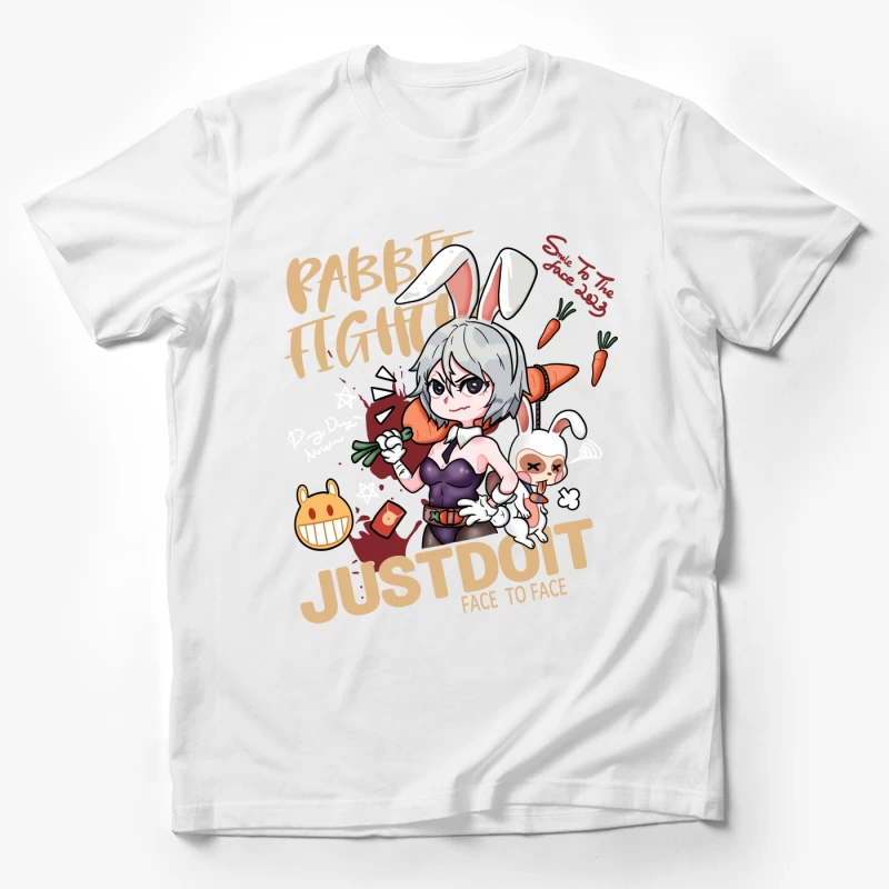 Häschenkampf-Design Herren T-Shirt
