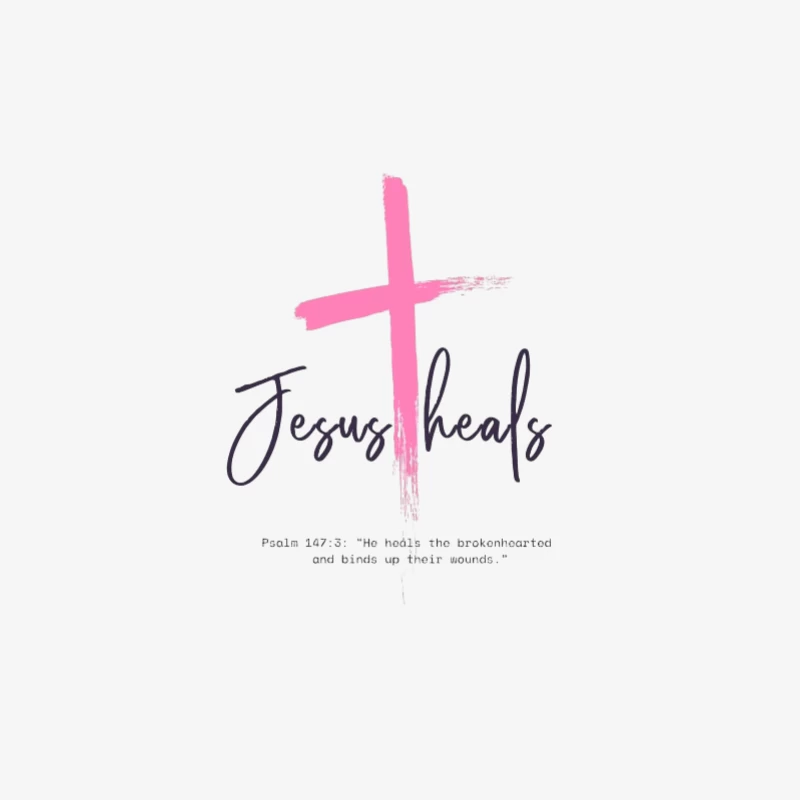 Jésus guérit citation inspirante Femme Manches Longues T-Shirt