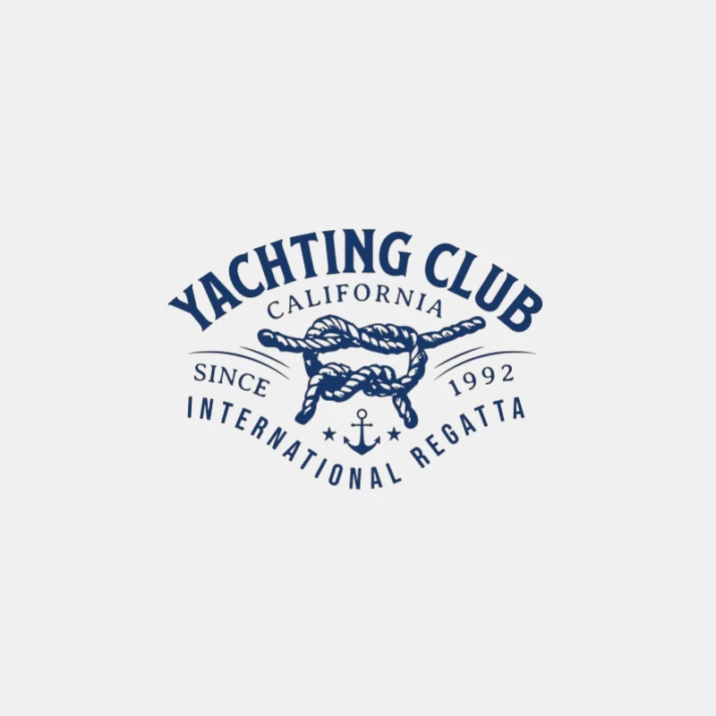 Logo du Club Nautique avec Nœud Homme Débardeur
