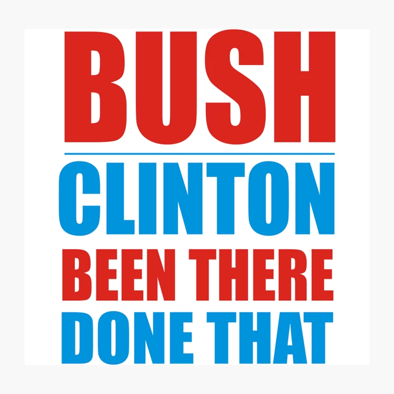 Bush Clinton Large Throw Pillow