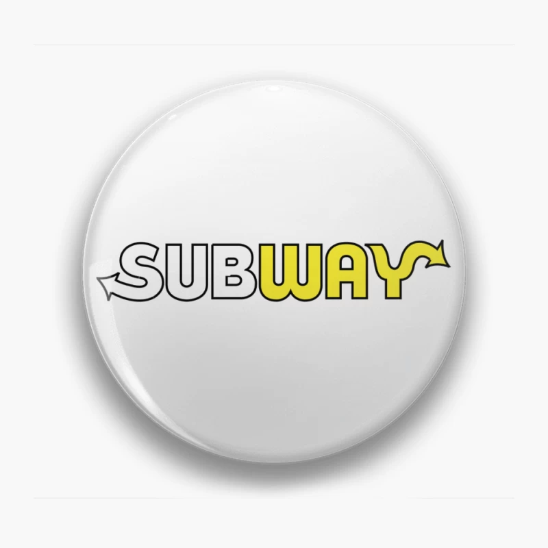 Subway Restaurant Chain Logo Design Pin