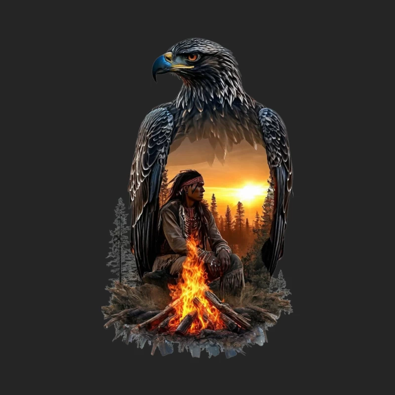 Spirit of the Eagle: A Native American Connection Male Pullover Sweatshirt