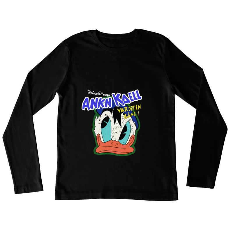 Donald Duck Comic Kunst Damen Langarm T-Shirt