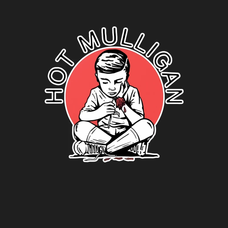 Hot Mulligan Band Logo with Retro Illustration Male Tank Top