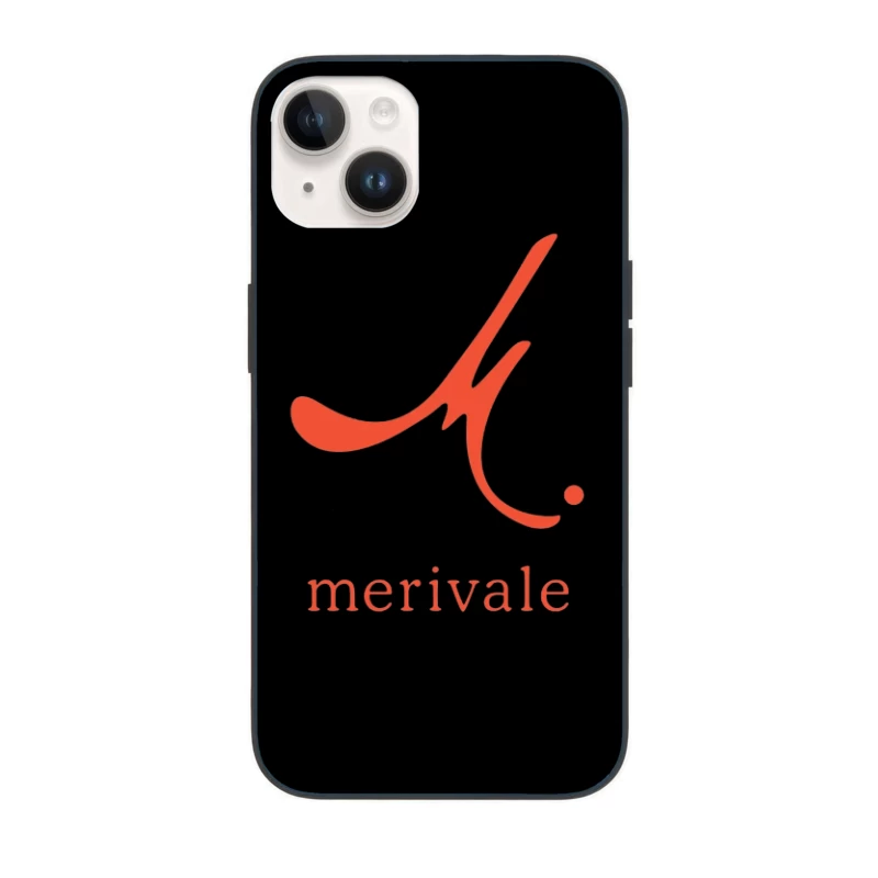 Merivale Hospitality Group Minimalist Red Logo Design iPhone Case