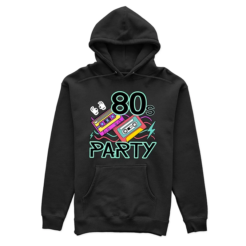 80er Jahre Party mit Kassetten Damen Pullover Hoodie