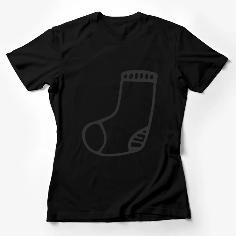 Icône de chaussette minimaliste Femme T-Shirt