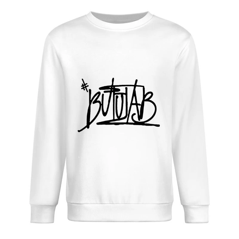 Graffiti-Stil Schriftzug Herren Pullover Sweatshirt