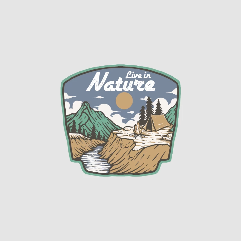Leben in der Natur: Camping und Abenteuer Herren Pullover Hoodie