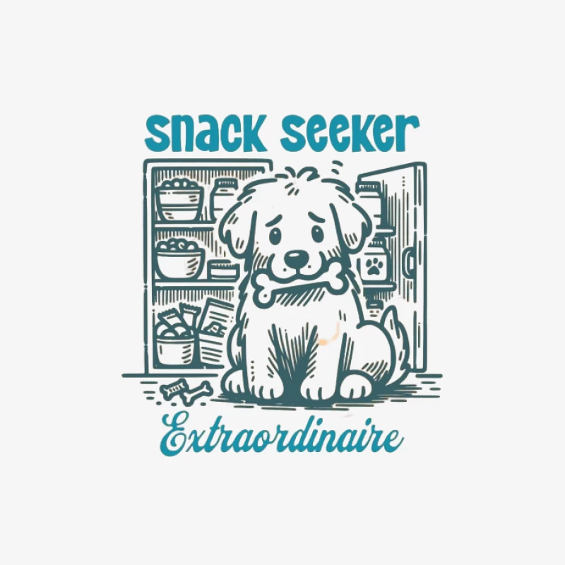 Snack-Suchhund im Kühlschrank Herren Pullover Sweatshirt