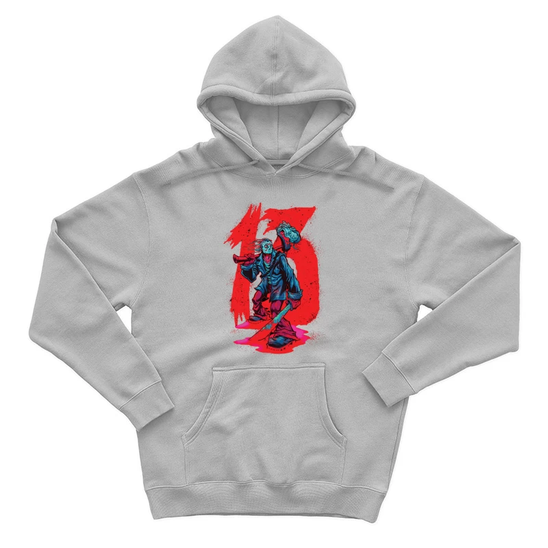 Horror Character Illustration Male Pullover Hoodie