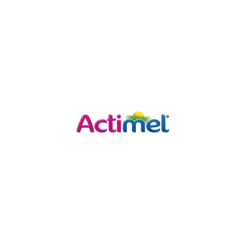 Actimel Dairy Brand Colorful Logo Design iPhone Case