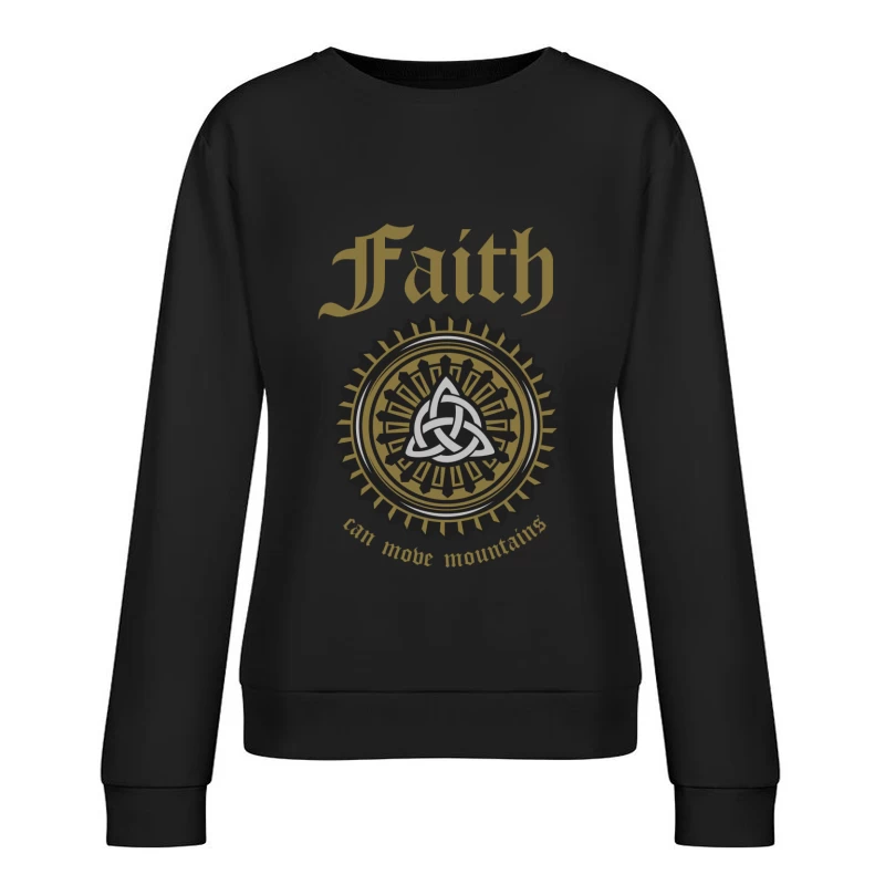 Symbole de Foi et Triquetra Femme Sweat-shirt à enfiler