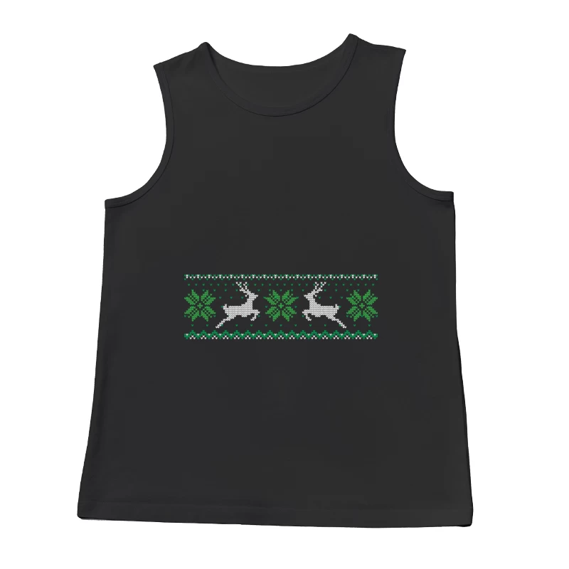 Motif de Noël avec cerfs et flocons Homme Débardeur