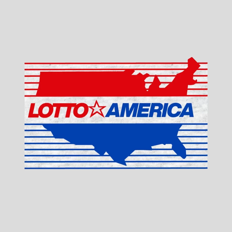 Lotto America Patriotic Logo Design with USA Map Baseball Cap