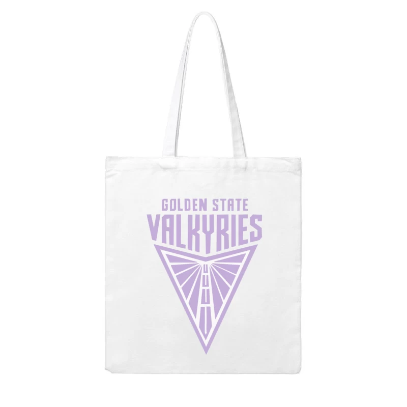 Golden State Valkyries Purple Triangle Logo Design Cotton Tote Bag