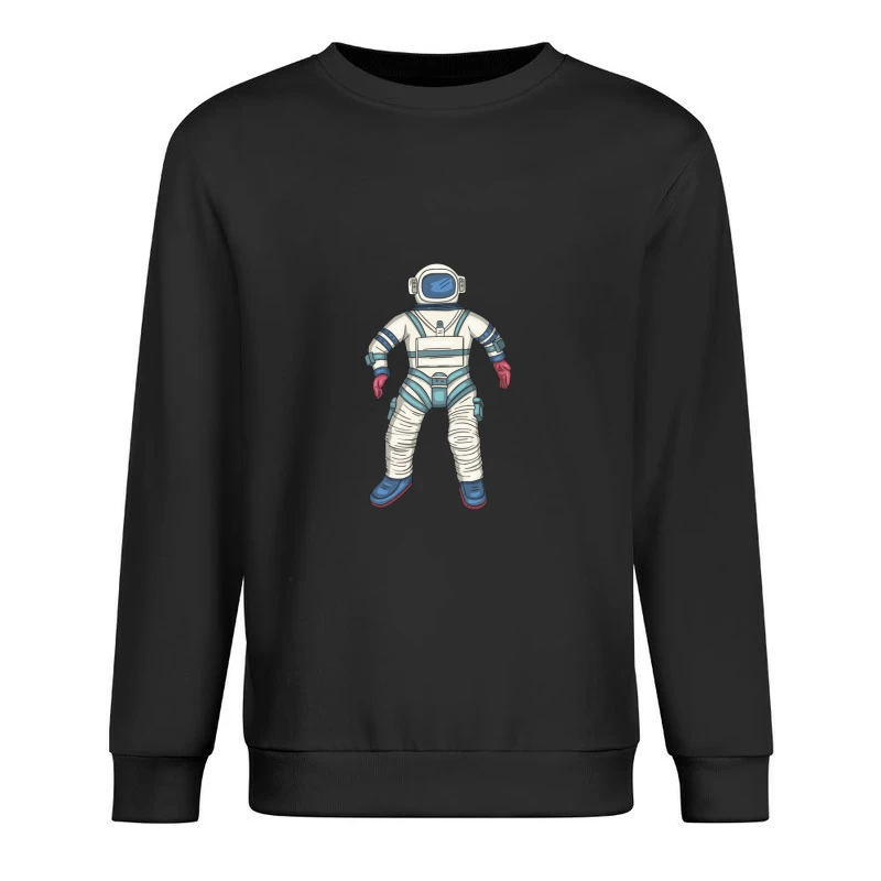Astronautenanzug Illustration Herren Pullover Sweatshirt