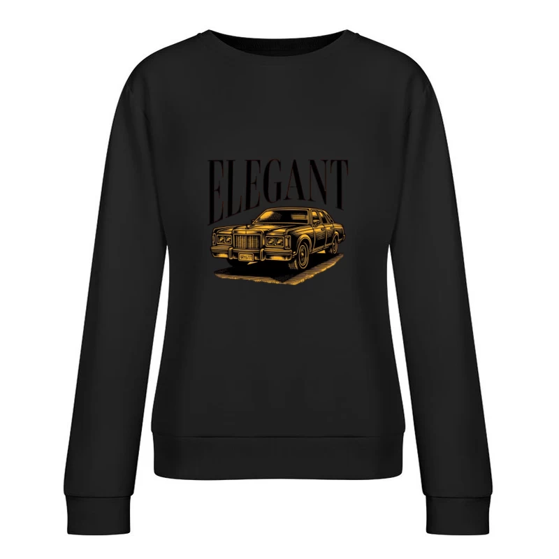 Klassisches elegantes Auto-Motiv Damen Pullover Sweatshirt
