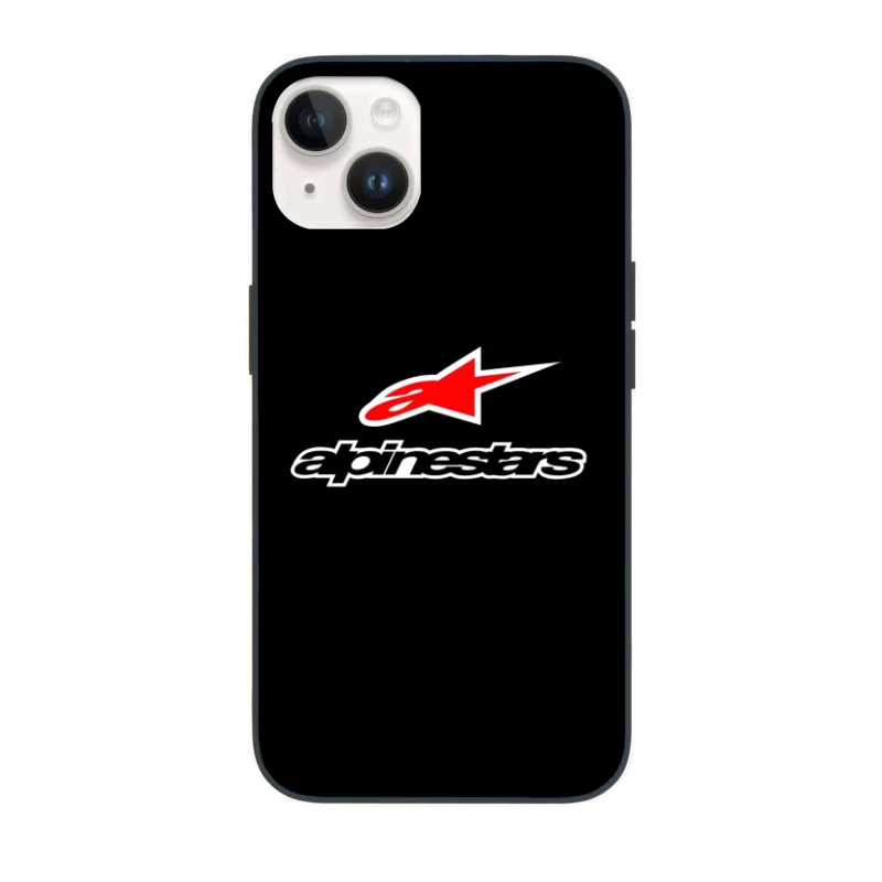 Alpinestars Motorsport Brand Logo with Red Star Design iPhone Case