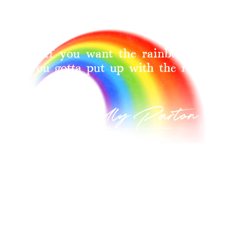Dolly - Rainbow Quote Design Tapestry