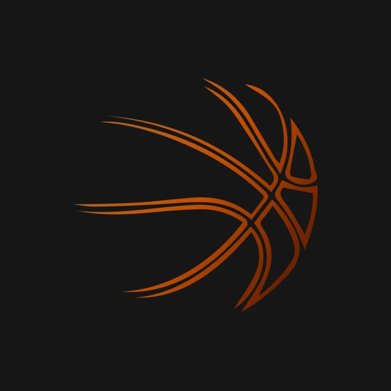 Abstraktes Basketball-Design Herren Langarm T-Shirt