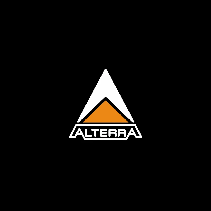 Alterra Corporate Logo with Orange Triangle Design iPhone Case