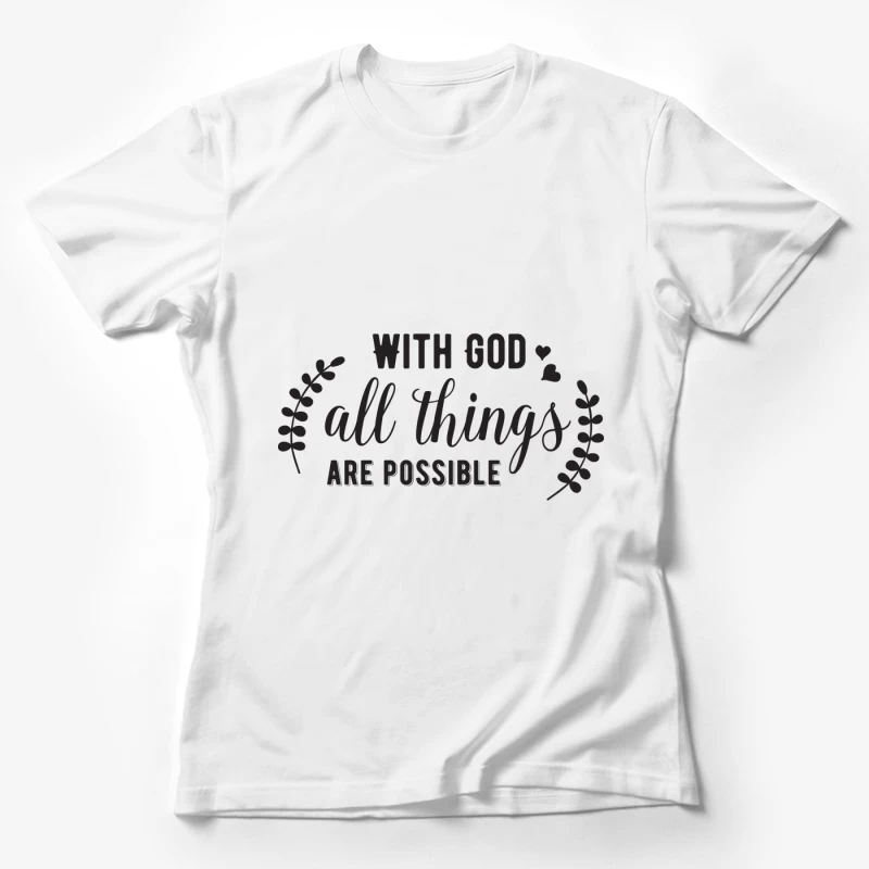 Possibilités infinies avec foi Femme T-Shirt