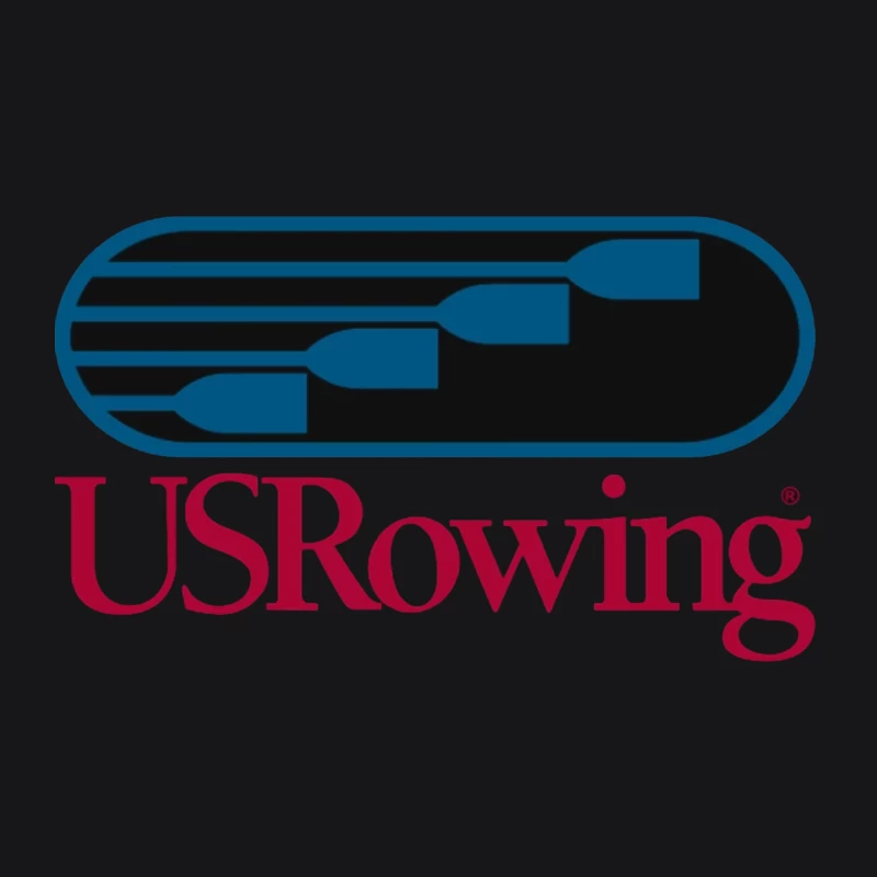 US Rowing Official Sports Organization Logo Male Pullover Hoodie