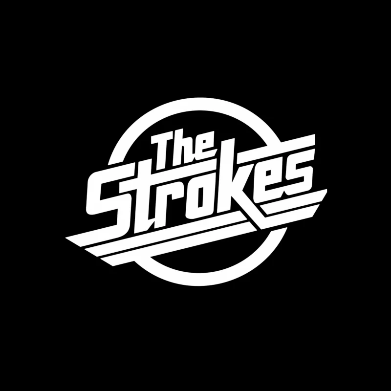 The Strokes Band Logo Outline Tapestry