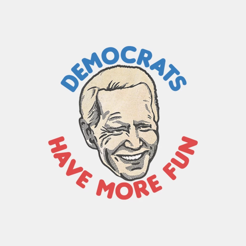 Democrats Have More Fun  Joe Biden Fan Design Male Tank Top