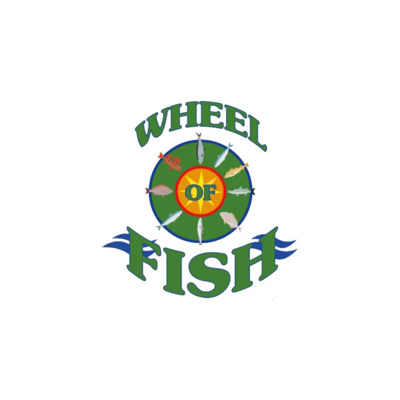 Wheel of Fish Tapestry