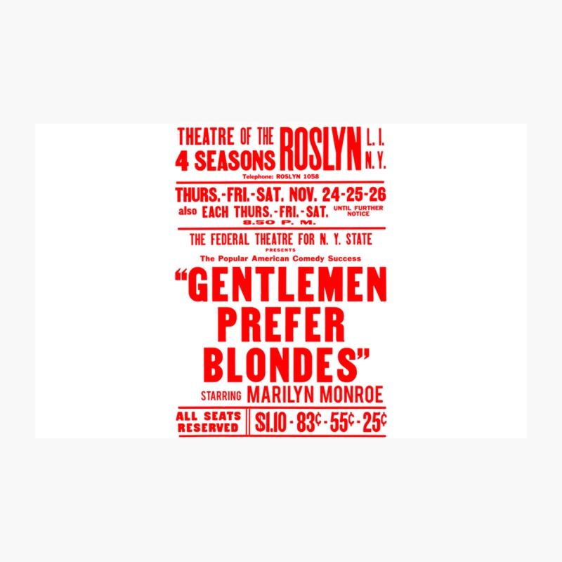 Gentlemen Prefer Blondes Travel Mug