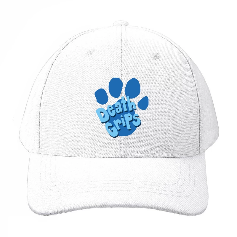 Death Grips Blue Paw Print Logo Design Baseball Cap