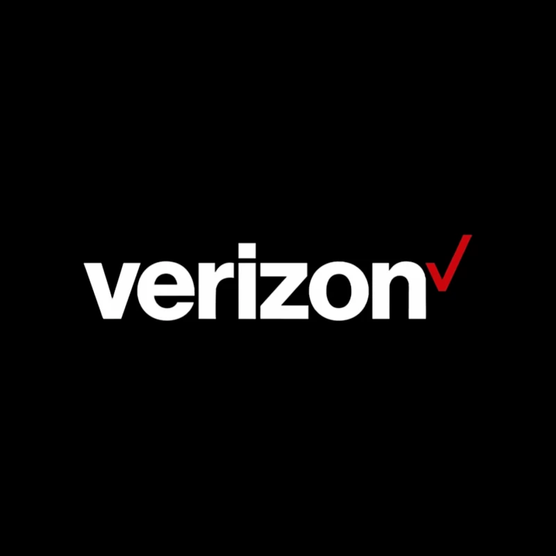 Verizon Corporate Logo with Red Checkmark Mouse Pad