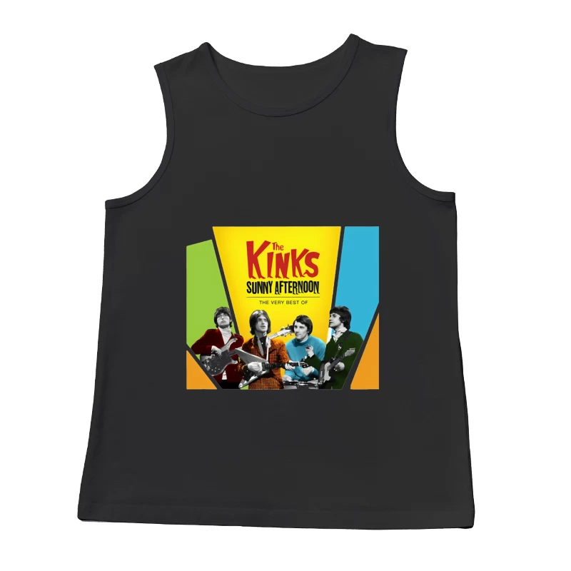 The Kinks 'Sunny Afternoon: The Very Best Of' Vintage Album Cover Male Tank Top