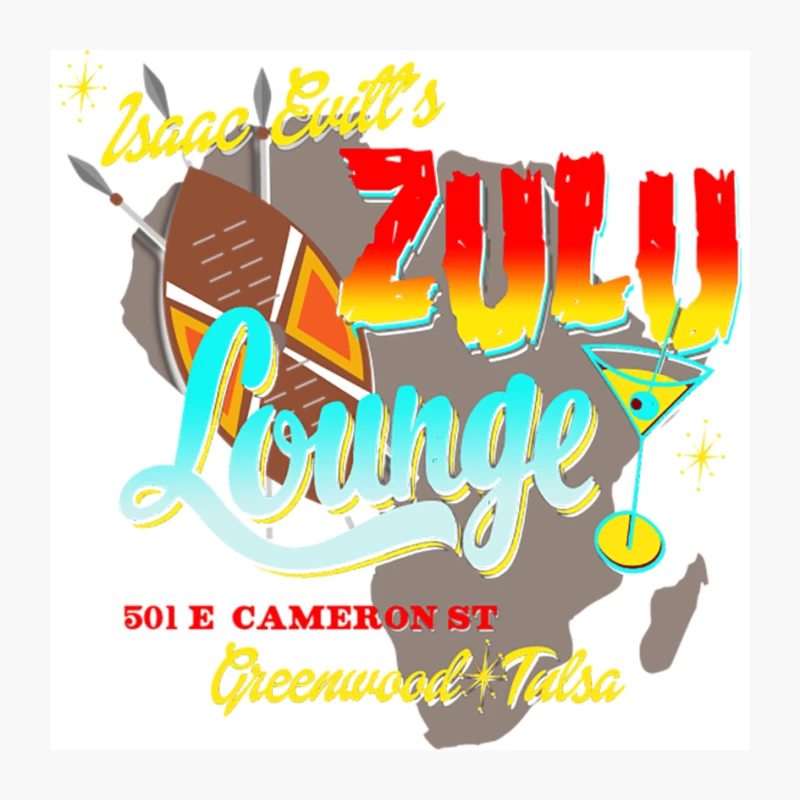 Isaac Evitt_s Zulu Lounge - Black Wall Street- Tulsa 1921 Pin