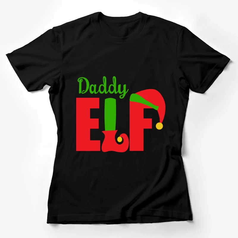 Design de Noël avec lutin pour papa Femme T-Shirt