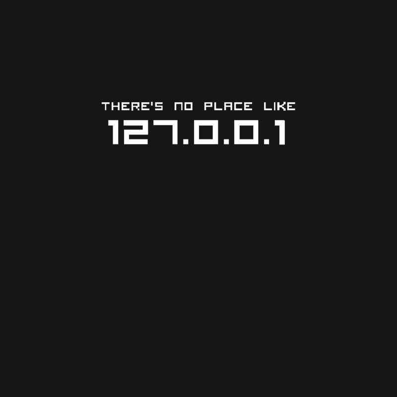There Is No Place Like 127.0.0 Desk Mat