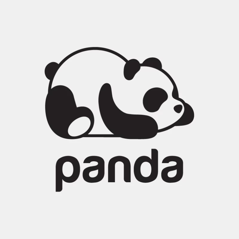 Schlafender Panda Logo Herren Tanktops