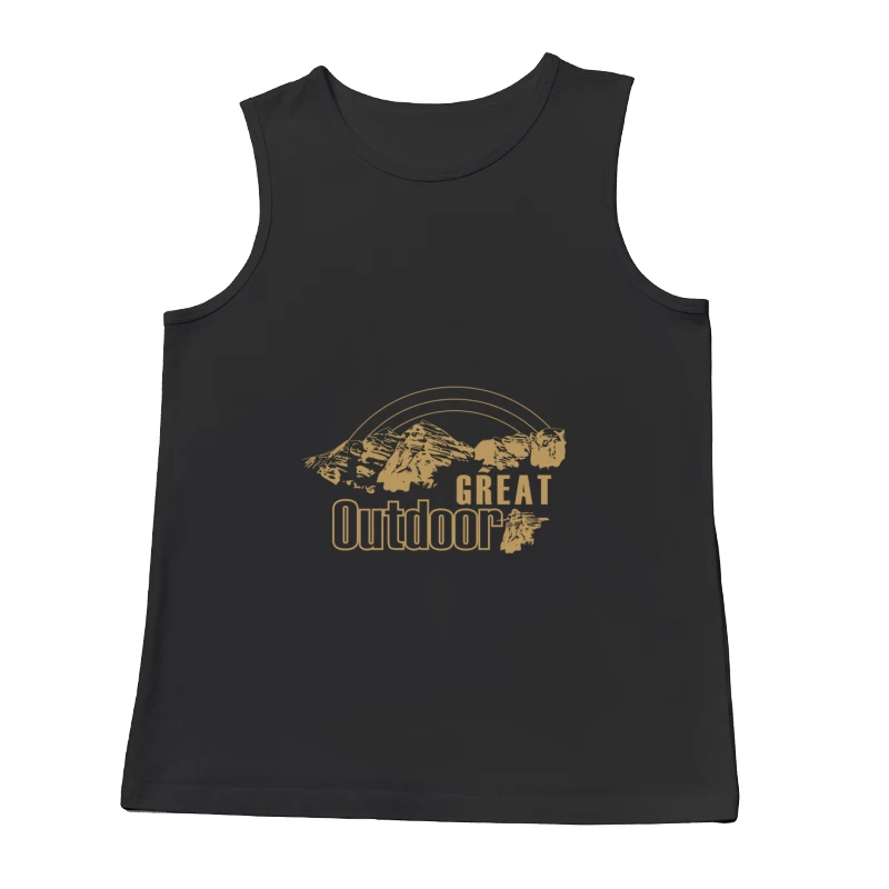 Berglandschaft und Regenbogen - Outdoor-Abenteuer Herren Tanktops