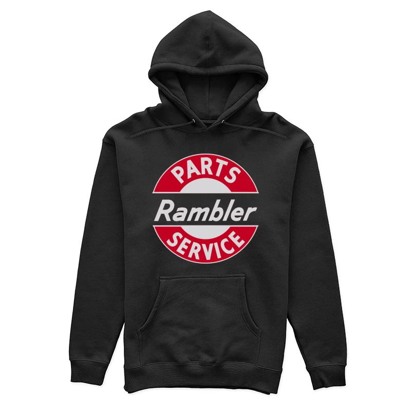 Vintage Rambler Parts & Service Logo Design Female Pullover Hoodie