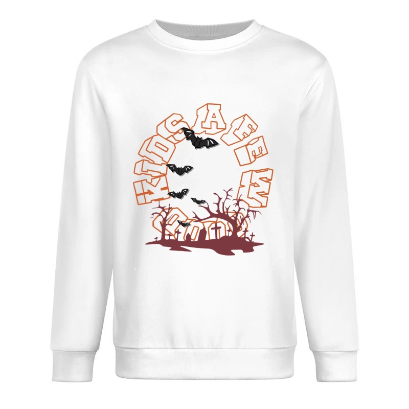 Halloween-Baum mit Fledermäusen Herren Pullover Sweatshirt